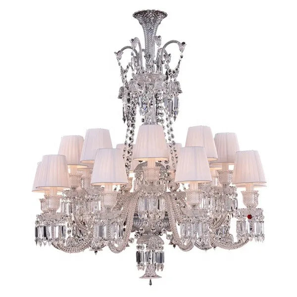 Luxury K9 Crystal Chandelier Large Candle Crystal Lamp Room Decor Pendant Lights for Wedding Elegant Cristal Lustre Chandelier