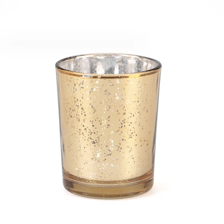 2026 Hot Sale Christmas Electroplated Silver Spray Color Candle Jars Creative Starry Sky Candles Wax Cup for Candle Making