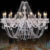 European Crystal Chandelier Living Room Bedroom Dining Room Lamp Atmosphere Candle Lamps Glass Crystals for Chandeliers LED Lamp