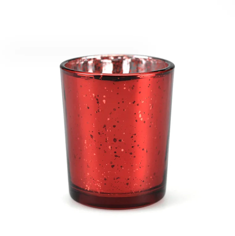 2026 Hot Sale Christmas Electroplated Silver Spray Color Candle Jars Creative Starry Sky Candles Wax Cup for Candle Making