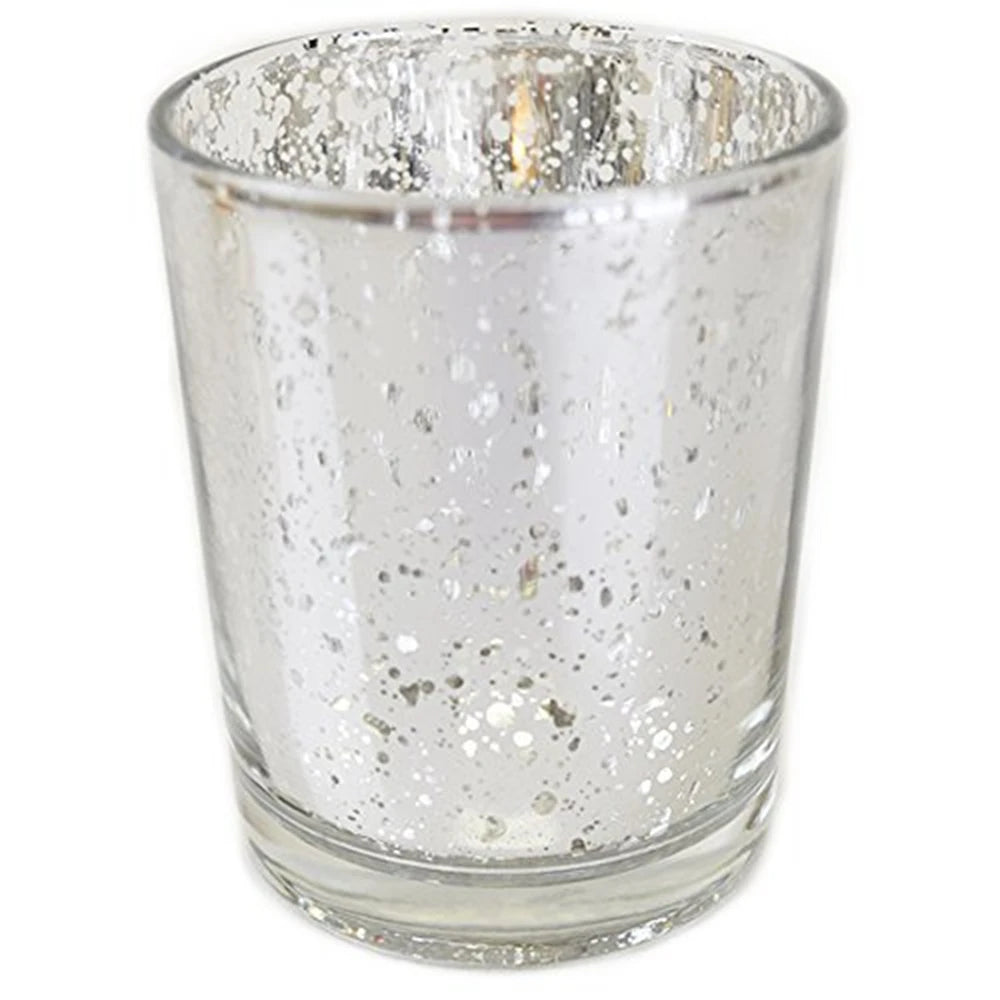 Mercury Glass Votive Tealight Candle Holders Handmade by GOLDENWELL for Weddings Parties and Home Decor