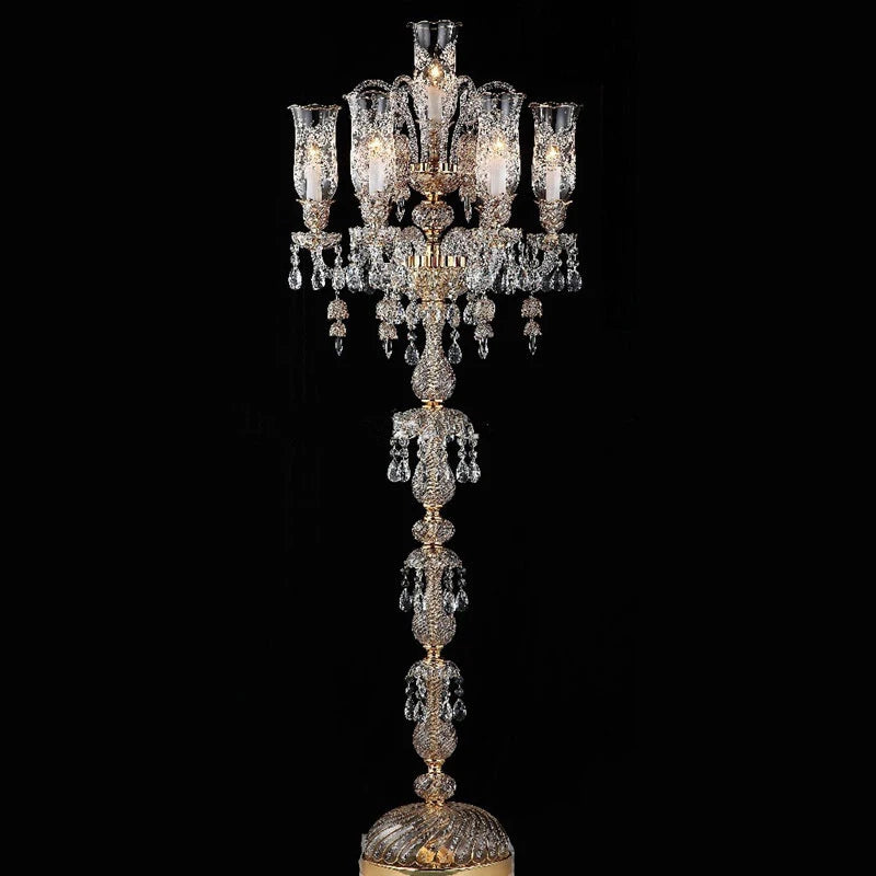 Modern Crystal Table Lamp Luxury K9 Glass Prisms LED Desk Light Adjustable Brightness for Bedroom Study Room Task Lighting