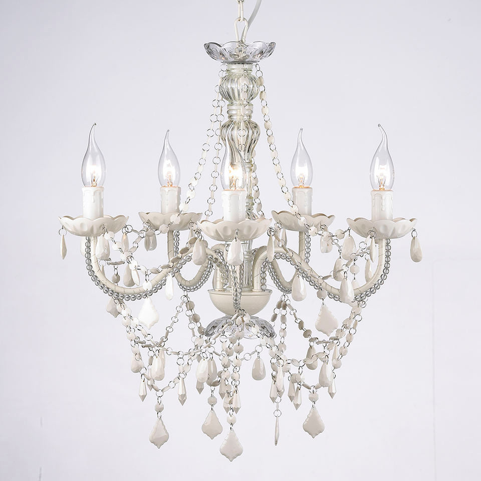 Decorative Lamp Golden Brass Acrylic 5 Lights Chandelier Lighting Modern Chandelier